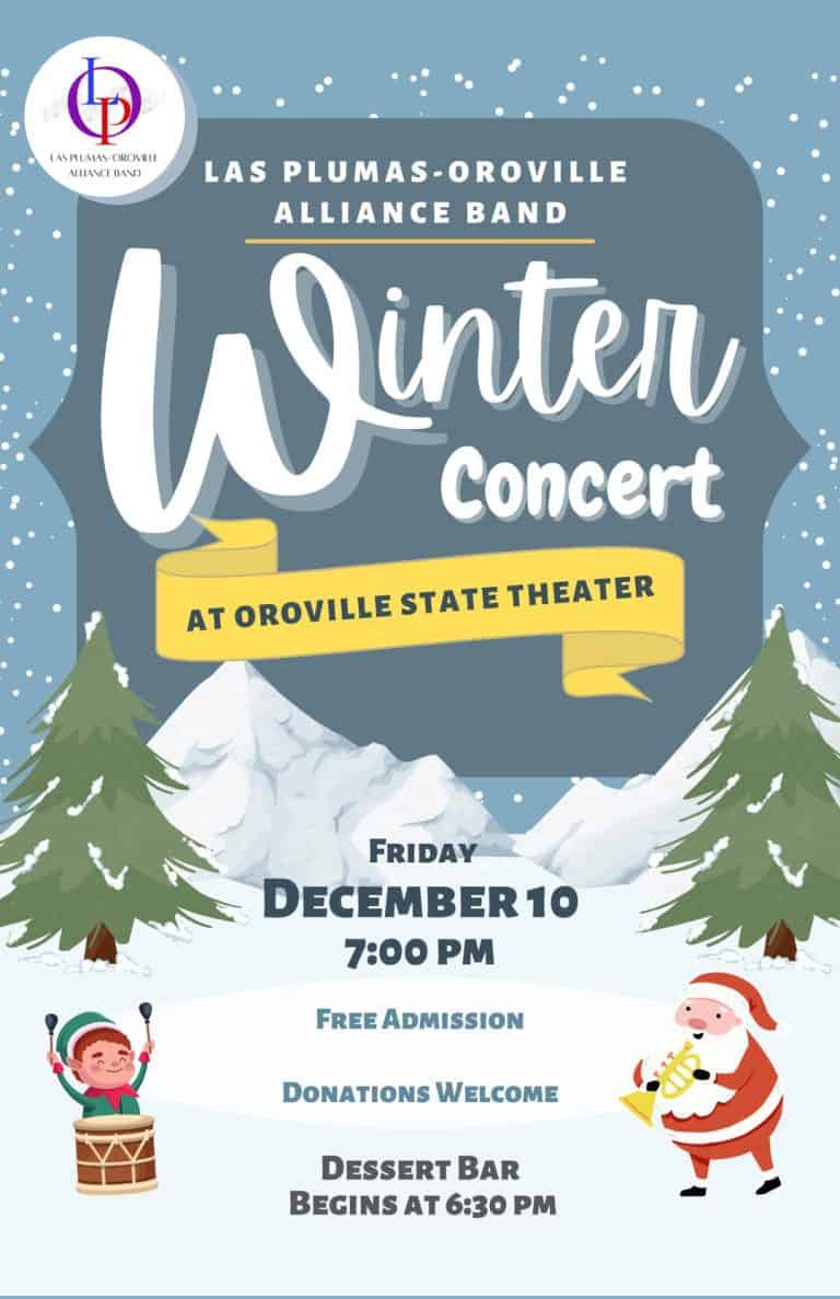 Las Plumas/Oroville Alliance Band FREE Winter Concert 1 264437365 991068685088601 8685199771930092702 n 768x1187