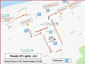 parade of lights map 2021 300x226