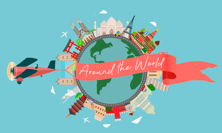 Travel around the World Postcard Edited 768x461